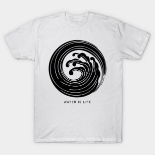 White Wave, Water is Life T-Shirt
